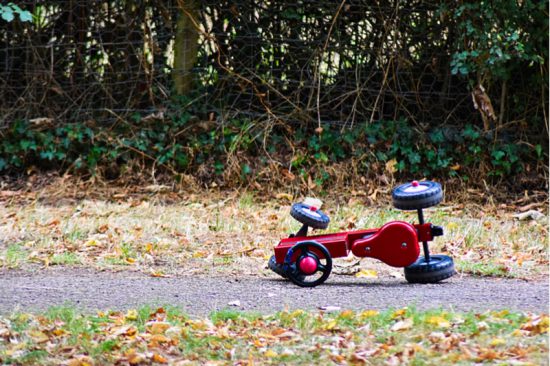 Fallen tricycle