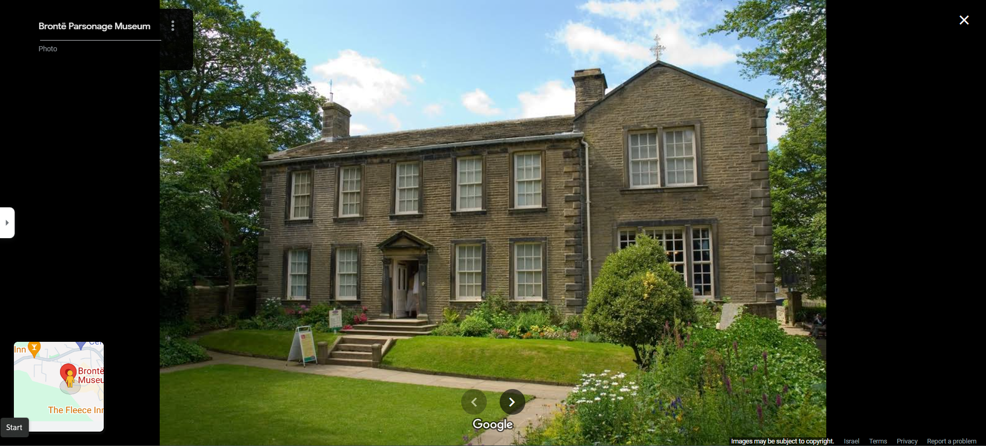 Brontë Parsonage Museum (google street view)