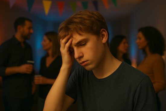 drunk teen, party