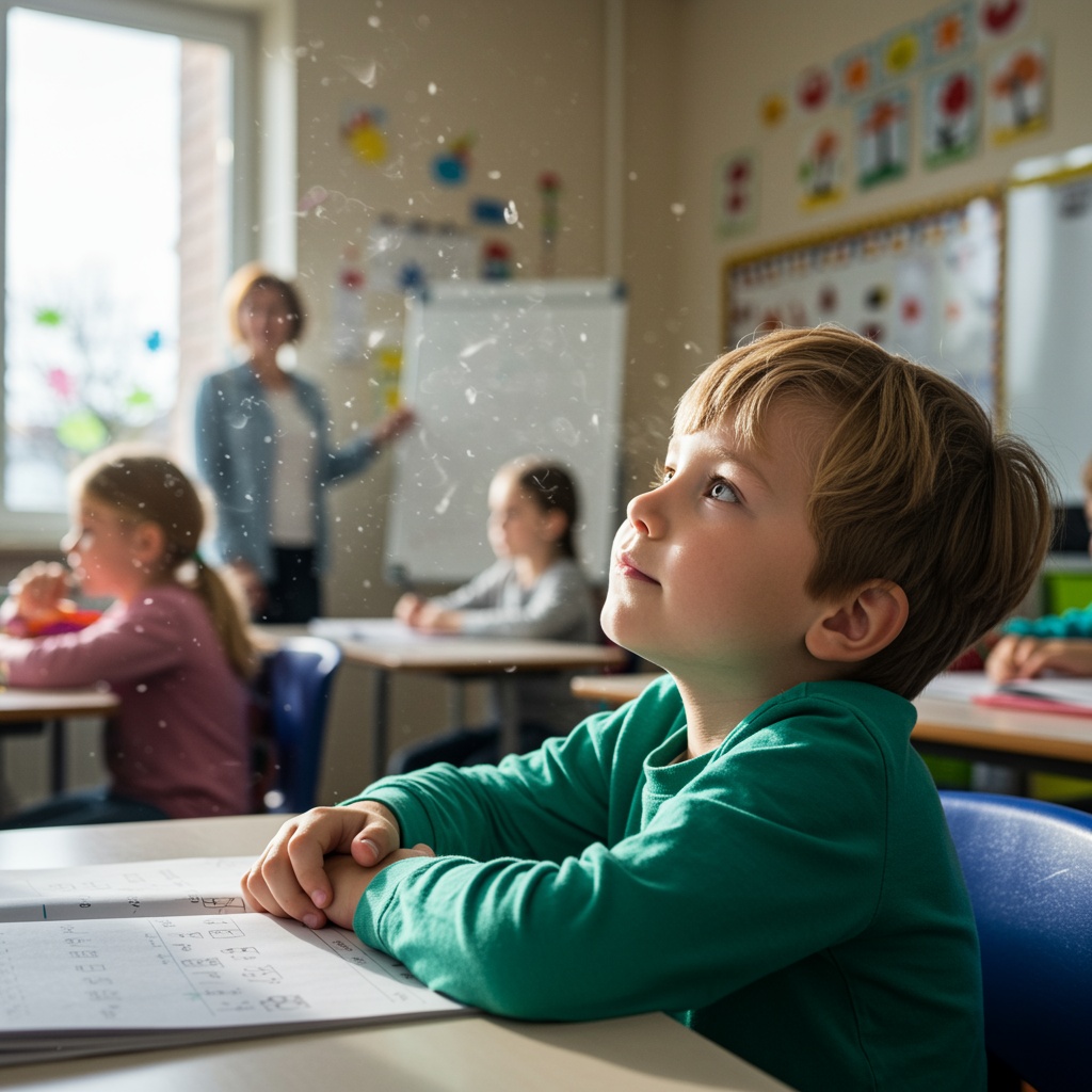 8-year-old,Child,Not,Paying,Attention,In,Class signs of attention issues