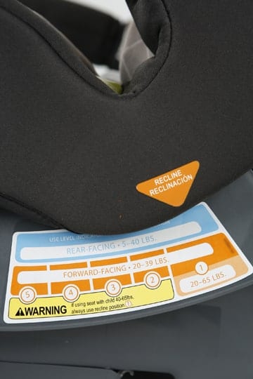 car seat installation adjustable recline options