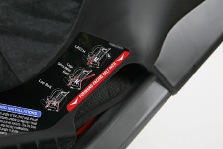 Forward Facing Belt Path on convertible car seat (installation)