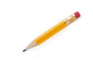 pencil, sharpened pencil