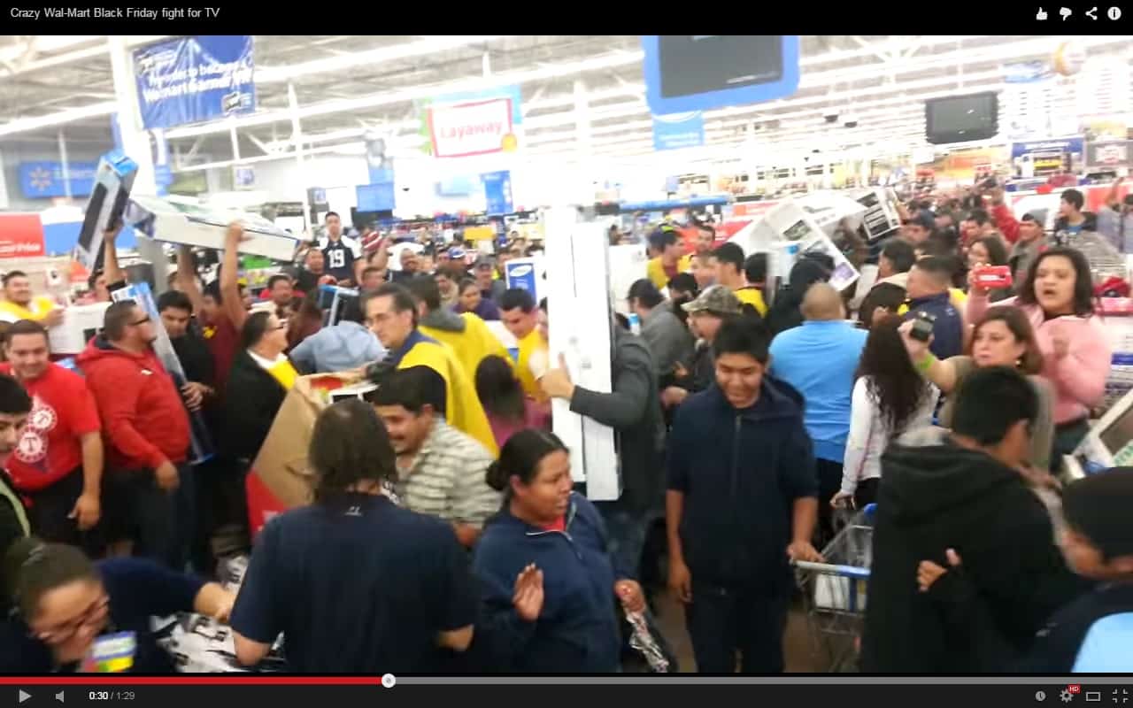 Video: Black Friday 2014. Is This What You Want Your Children To Learn?