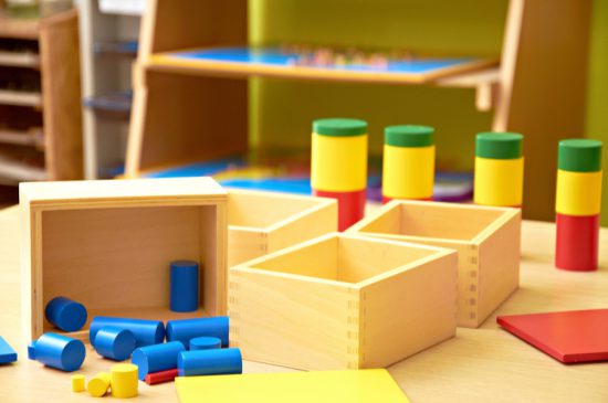 Montessori classroom materials