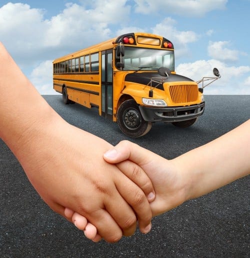 Need a helping hand, school bus