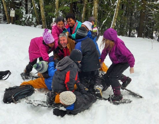 Seattle ICO kids learn the sheer joy of playing in the snow (courtesy)