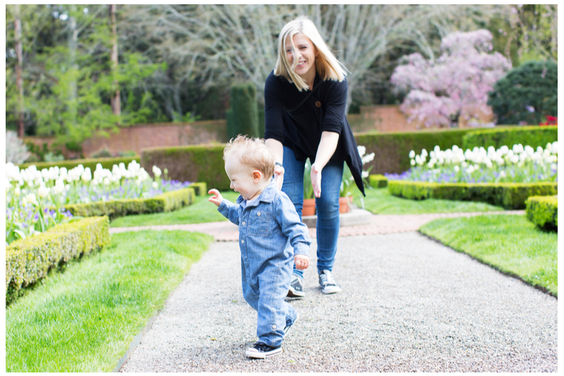 toddler runs away from mom