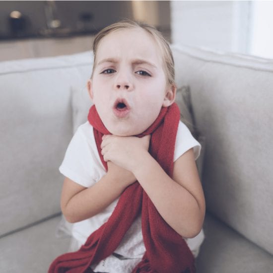 Croup treatment can ease this child's choking cough