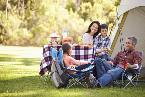 family camping trip