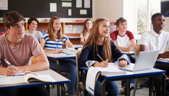 enthralled students in democratic classroom