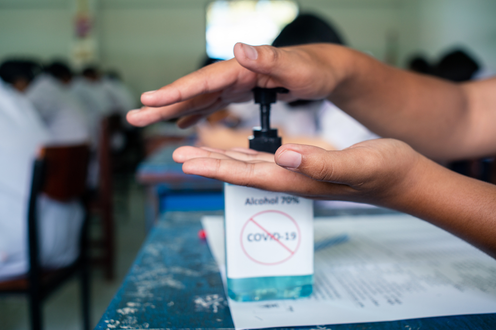 alcohol hand gel helps protect against coronavirus