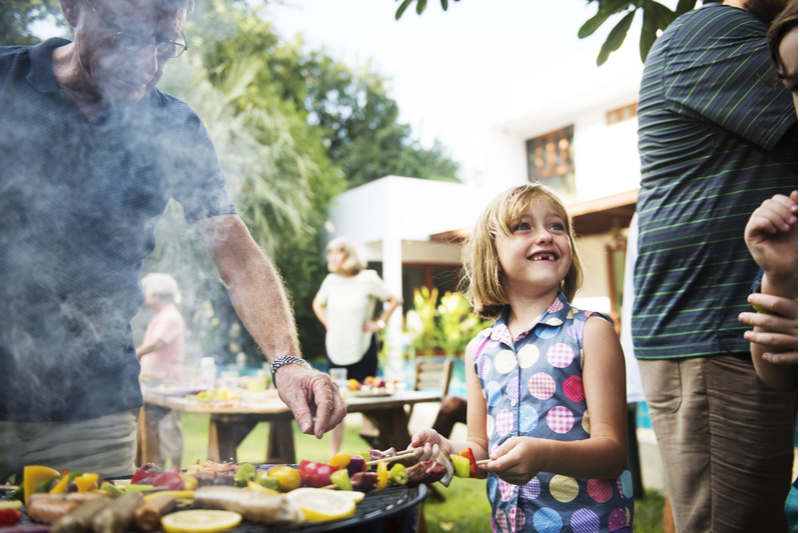 family backyard barbecue