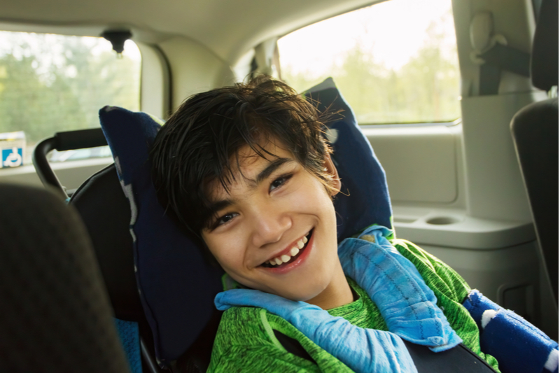 special needs child in car seat