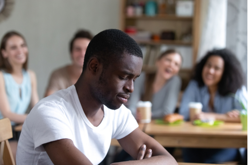 teenage boy ostracized has language disorders