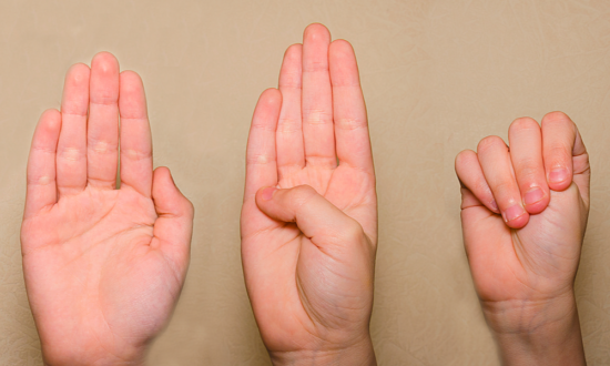 domestic violence hand gesture