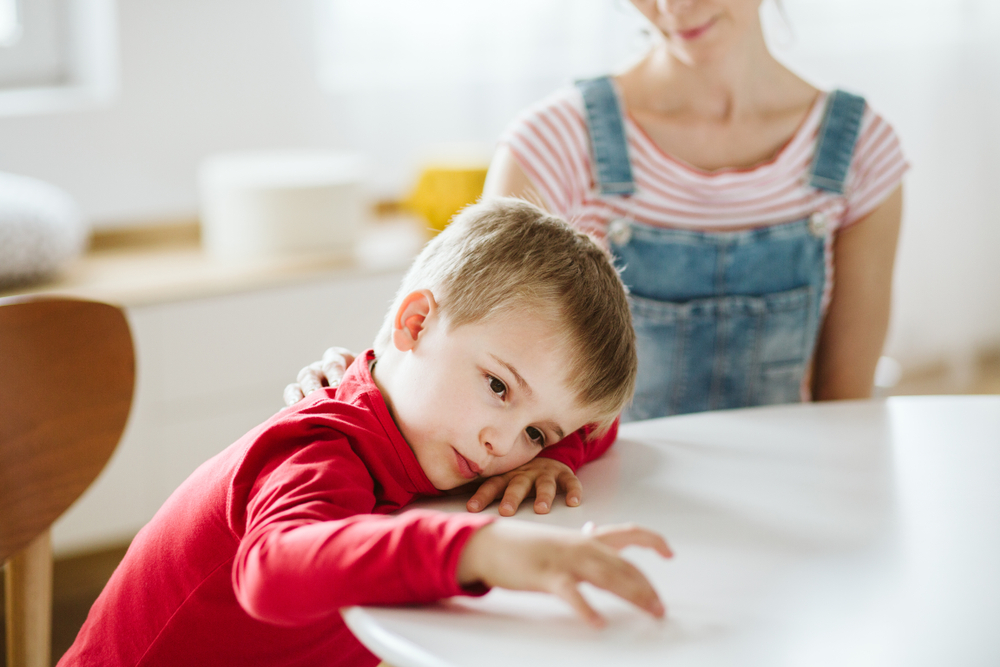 Kid,With,Adhd,Don't,Paying,Attention,To,His,Mother