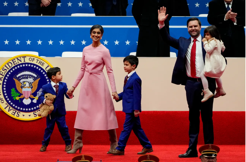 Usha Vance, JD Vance, Mirabel, Ewan, Vivek