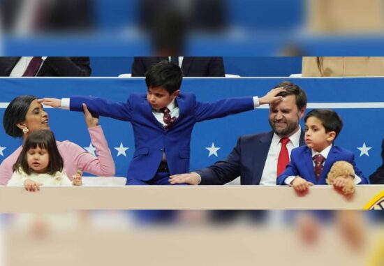 Usha Vance JD Vance children at inauguration