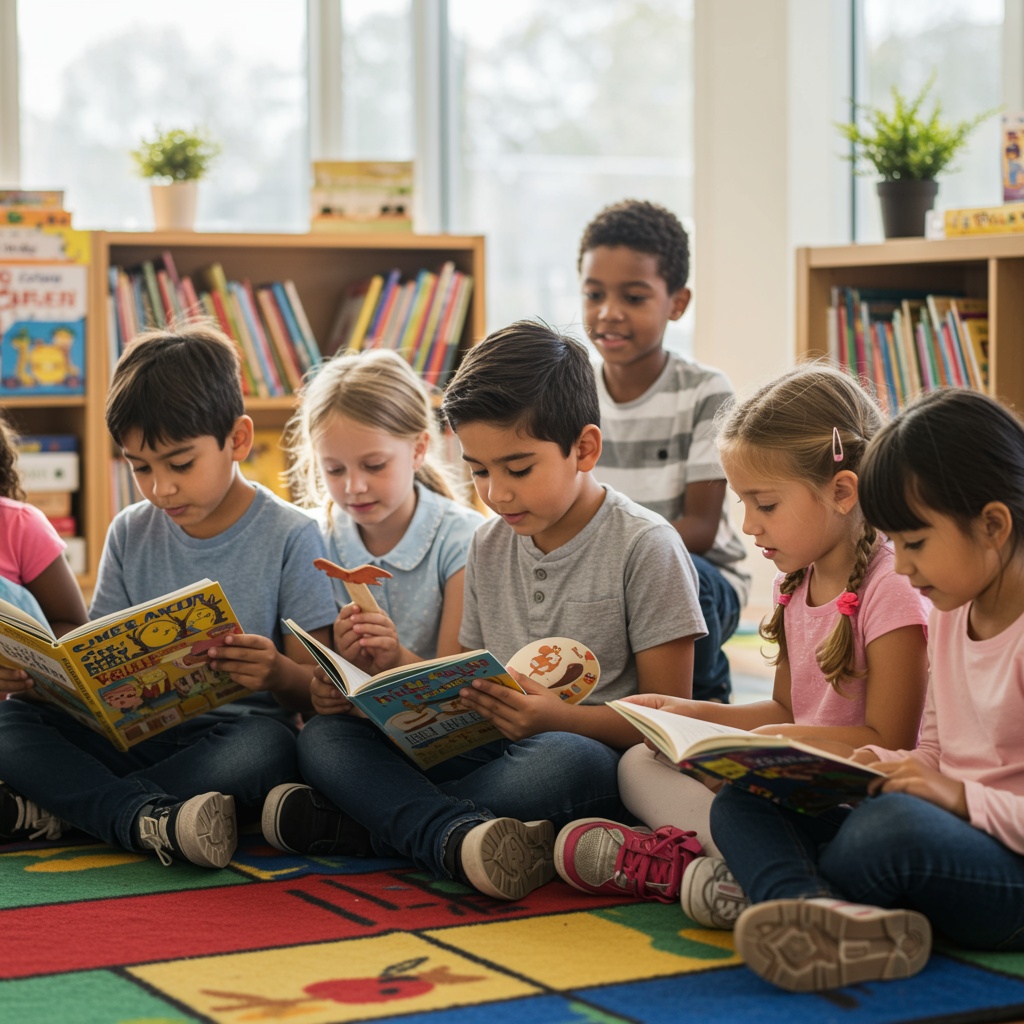 children reading